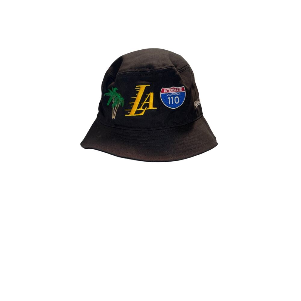 Mitchell & Ness Los Angeles Lakers NBA Bucket Hat Rare Unisex L/XL